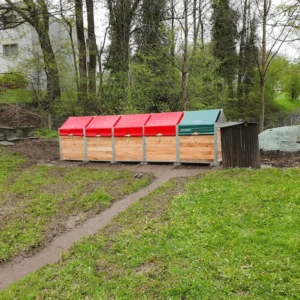 Kompostiersystem "Decotherm" mit 5 Kammern